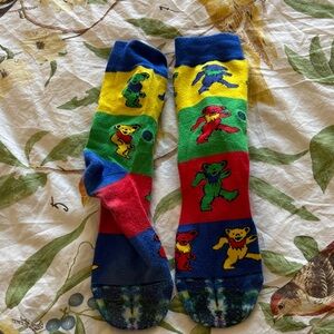 Grateful Dead Bear Patterned Socks